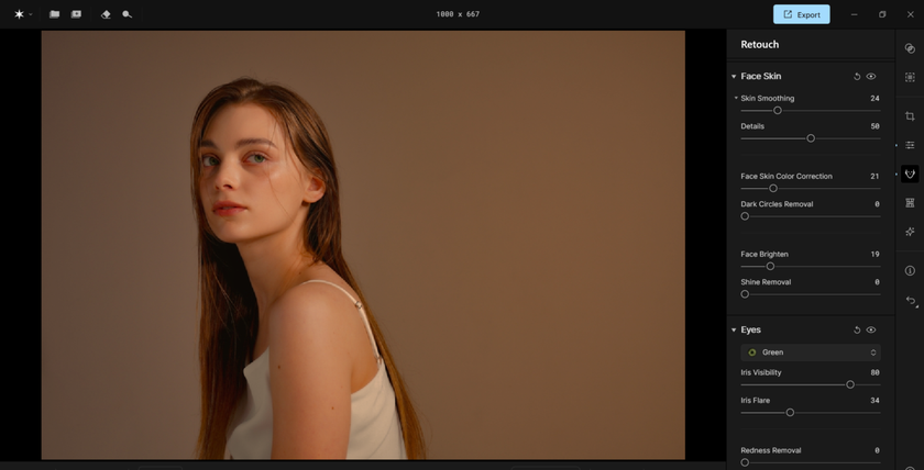 Facial skin editing in Aperty | Aperty Blog