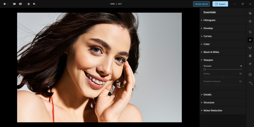 Choice Sharpen Tool in Aperty | Aperty How To