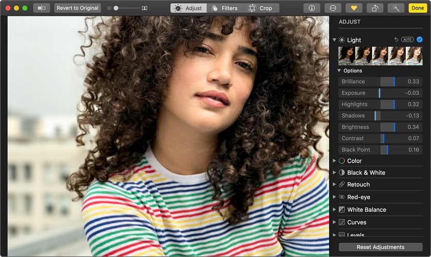 Apple Photos - photoshop free alternative
