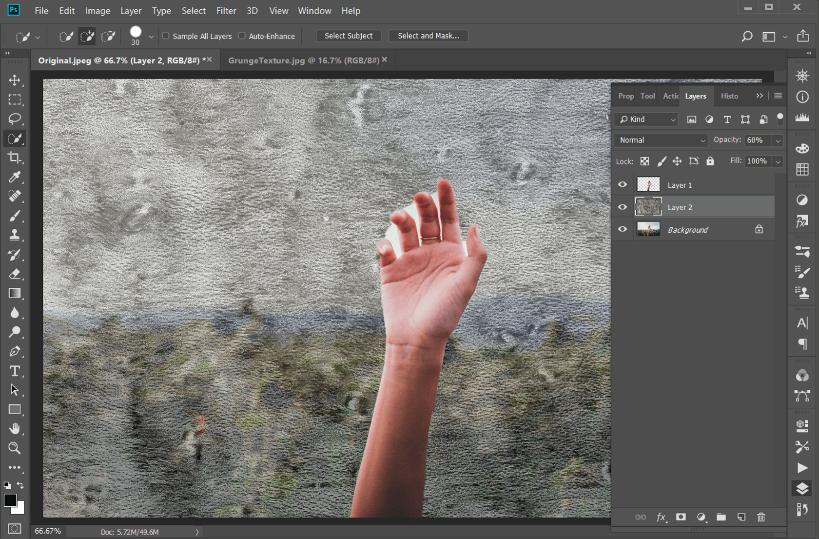 How to Get That Grunge Texture in a Photo Background in Photoshop Image3