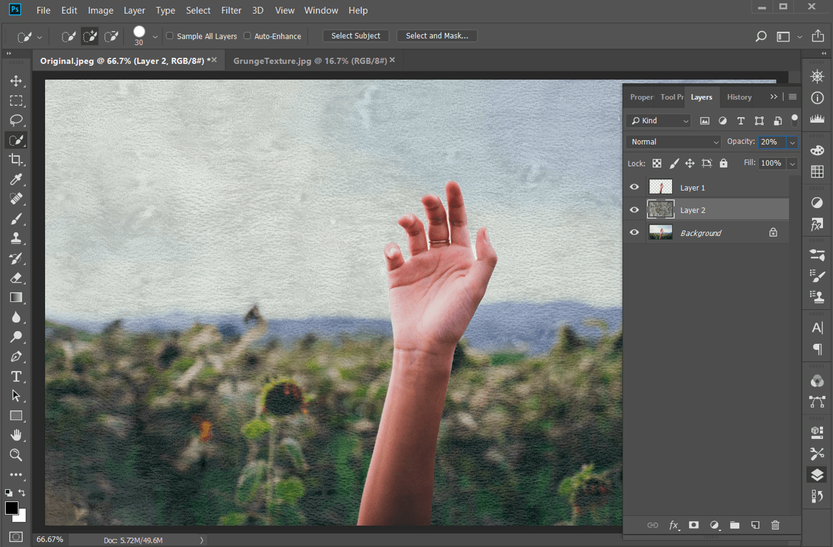 How to Get That Grunge Texture in a Photo Background in Photoshop Image4