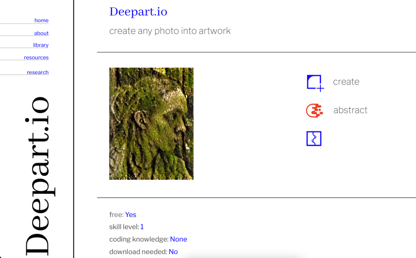 DeepArt.io top AI photo editing platforms