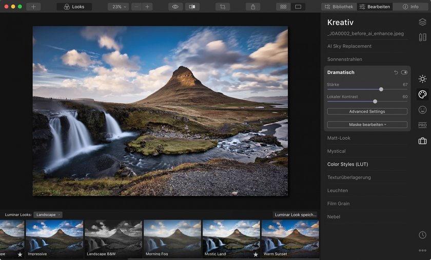 Luminar-Workshop Looks: Looks von bekannten Fotokünstlern mit einem Klick(4)