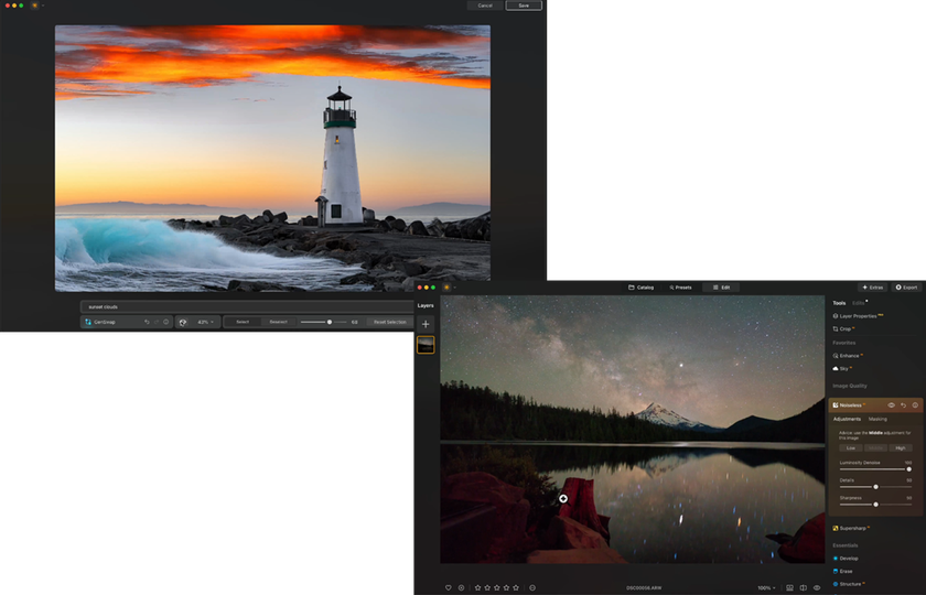 Changing the background and noise reduction in Luminar Neo | Skylum Blog