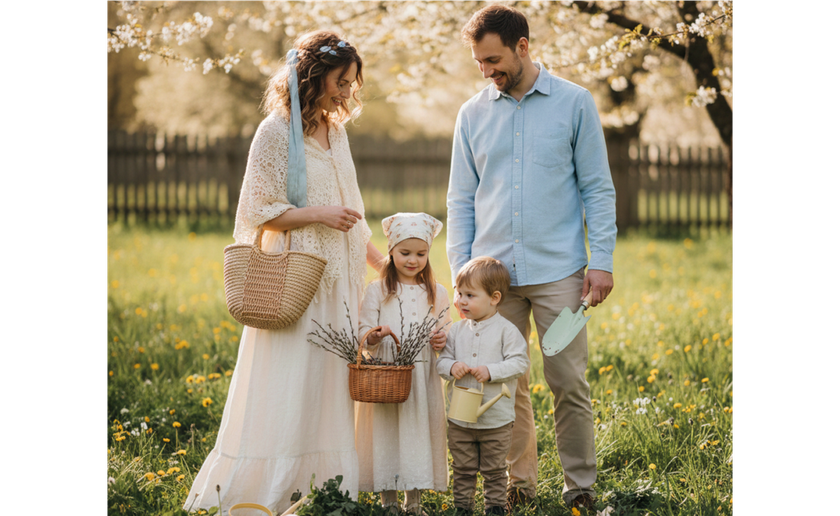 Spring family photo | Skylum Blog