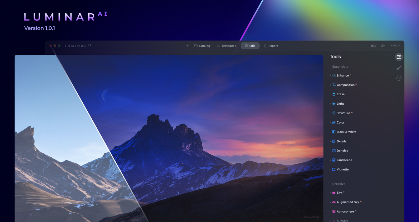 Luminar AI 1.0.1 Available Now