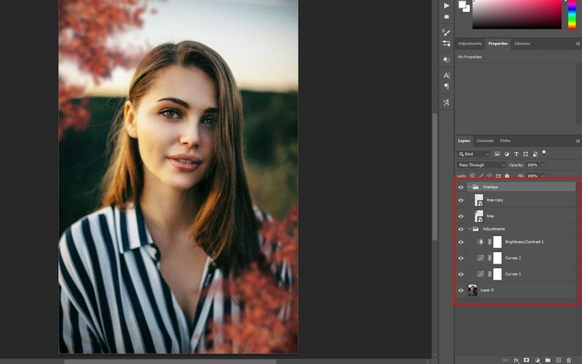 Screenshot tutorial on how to work with layers in Photoshop | Skylum Blog