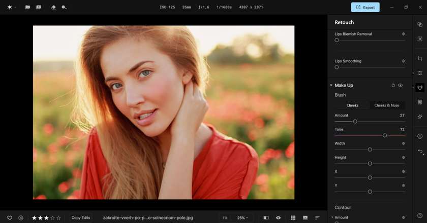 Retouching the Portrait in Aperty | Aperty Blog