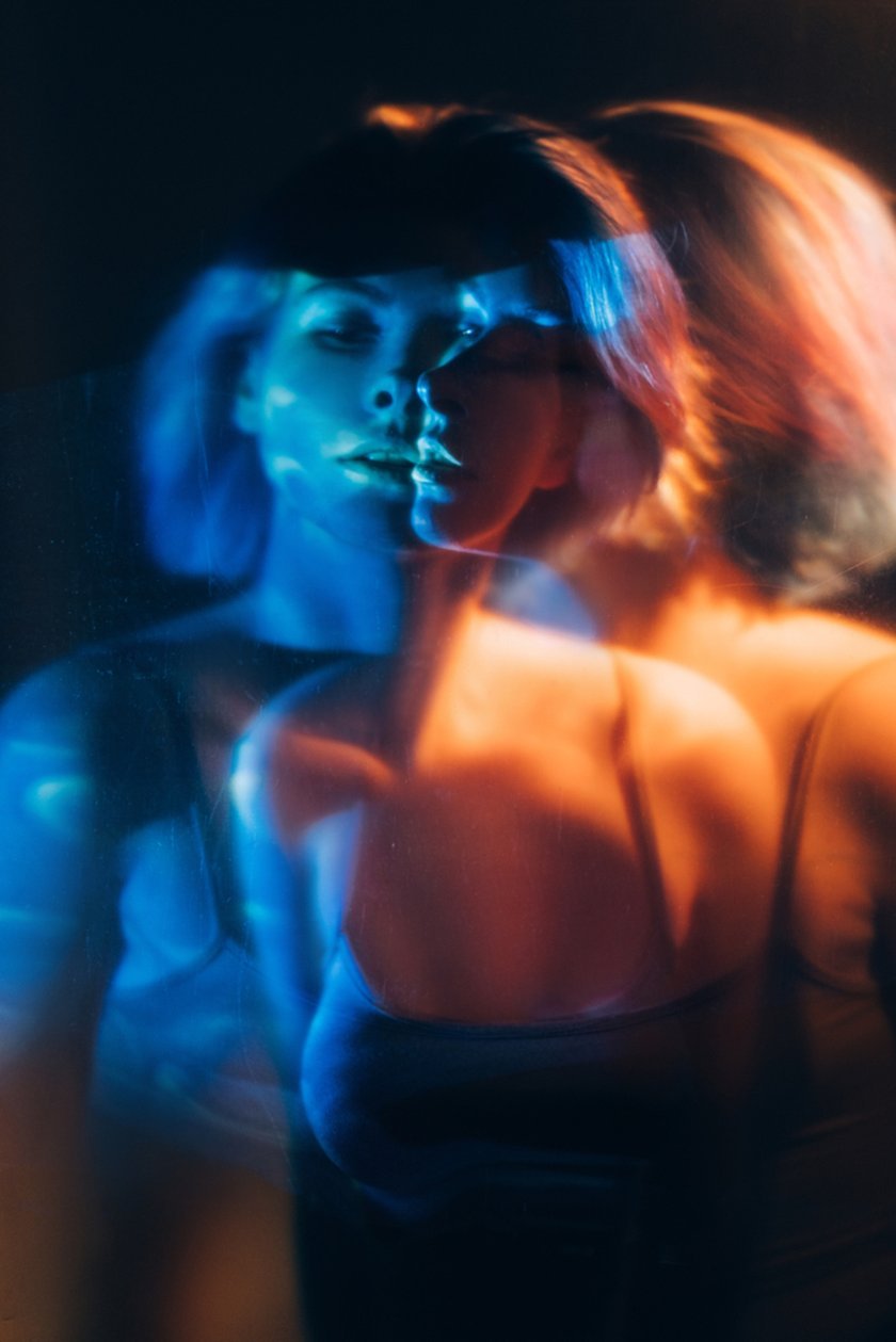 Double exposure portrait of a girl | Aperty Blog