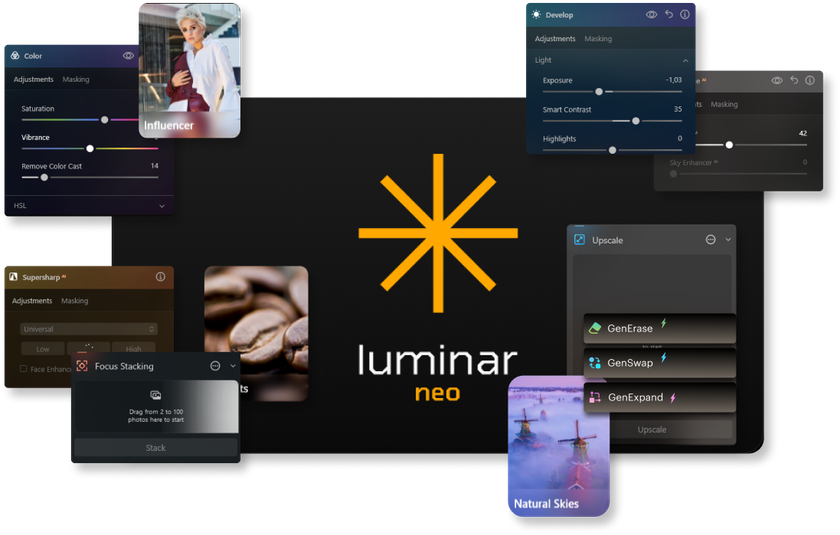 Screenshot of Luminar Neo Software | Skylum Blog