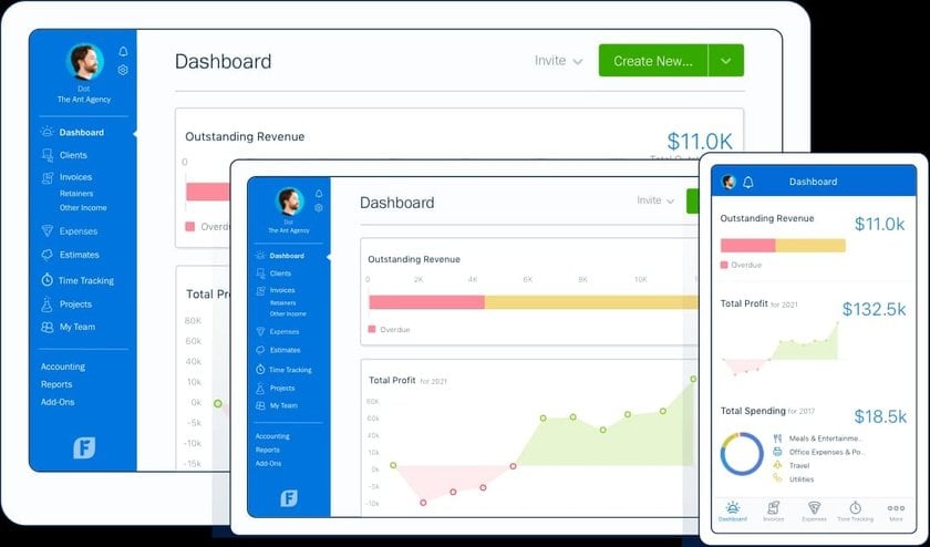 Screenshot of FreshBooks Software | Skylum Blog