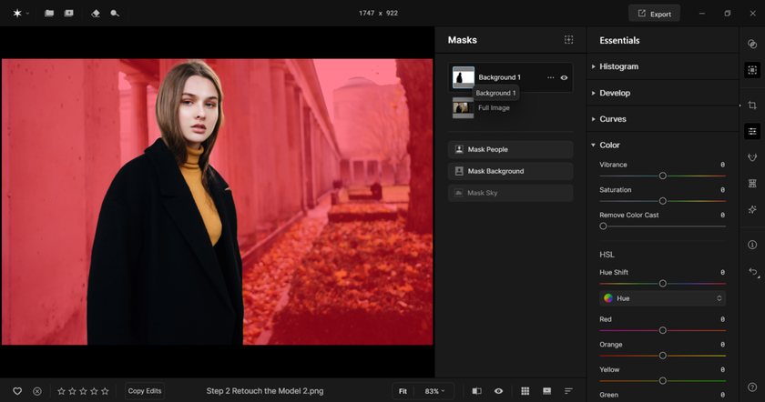 Selecting a Background in Luminar Neo | Skylum Blog