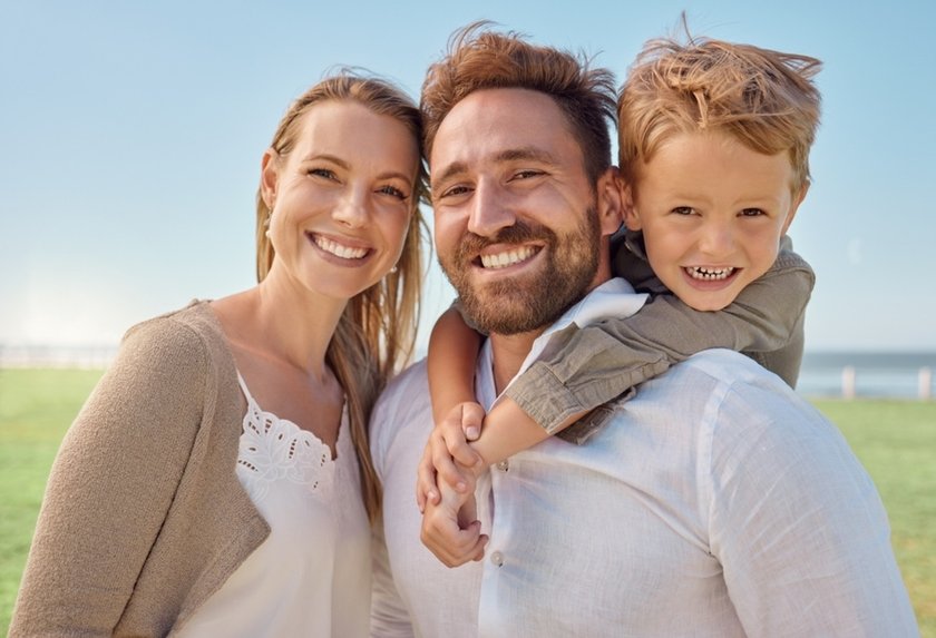 A photo of a family outdoors in spring | Aperty Blog