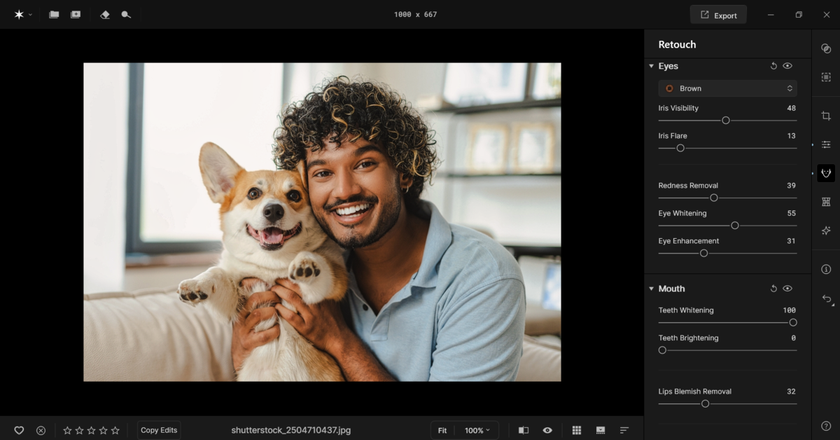 Editing eye color in Aperty | Aperty Blog