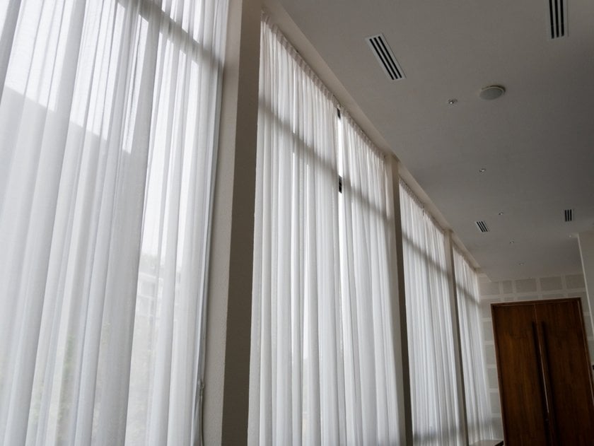 Sheer curtains on the windows | Aperty Blog