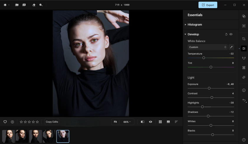 Basic portrait editing in Aperty | Aperty Blog