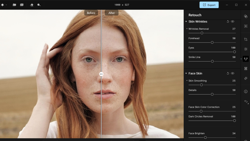Editing facial skin in Aperty | Aperty Blog