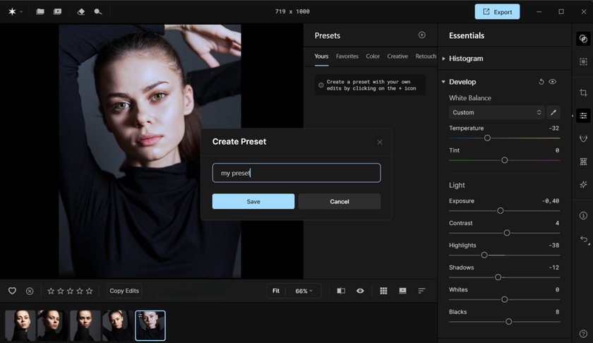 Creating a preset in Aperty | Aperty Blog