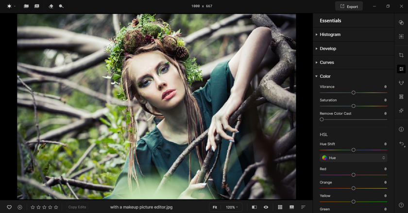 Makeup editing in Aperty before | Aperty Blog