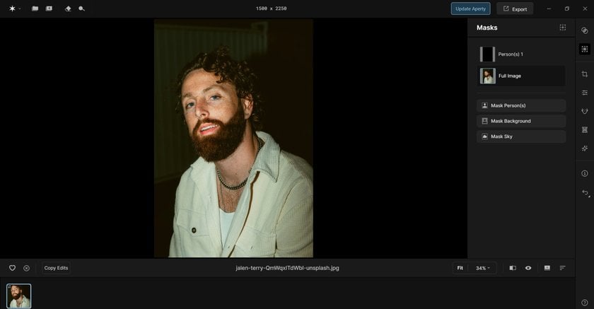How To Edit Beard In Photo For Realistic Results | Aperty How to(8)
