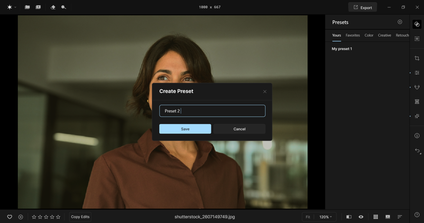 Changing the name of a preset in Aperty | Aperty How To
