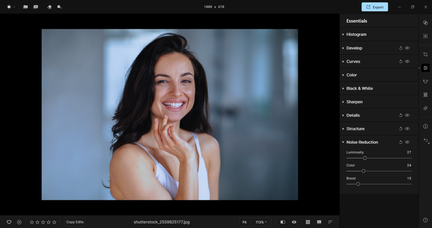 Noise editor in Aperty | Aperty Blog