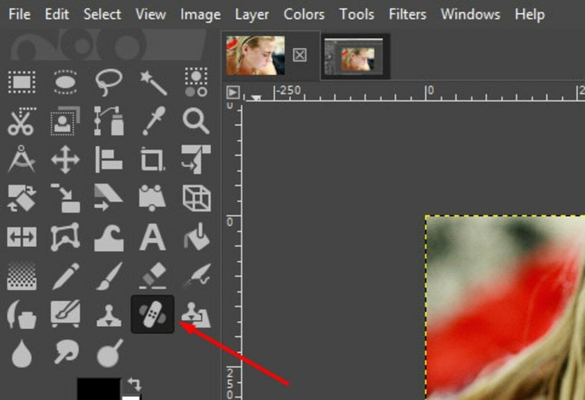 Heal Tool in GIMP | Aperty How To