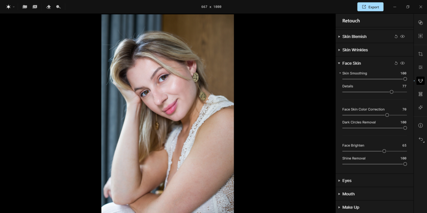 Skin shine editing in Aperty | Aperty How To