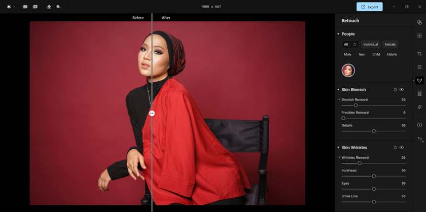 Editing a portrait in Aperty | Aperty How To