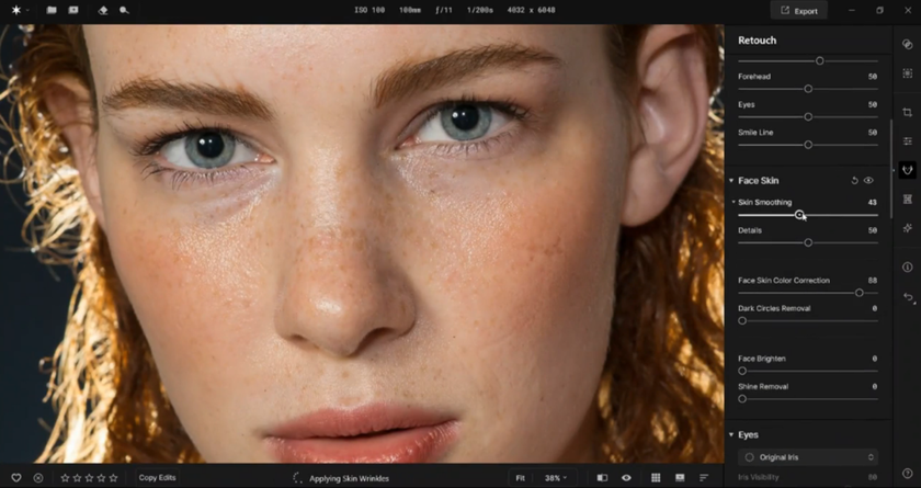 Skin retouching tools in Aperty | Aperty How To