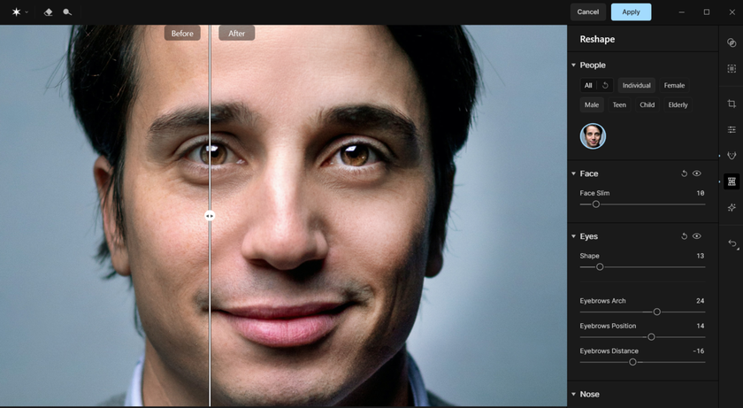 Editing a portrait in Aperty | Aperty How To