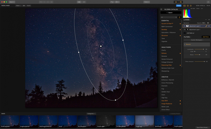 How to Edit Your Milky Way Photo with Luminar Image7