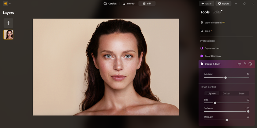 Processing a photo portrait in Luminar Neo| Skylum How-to