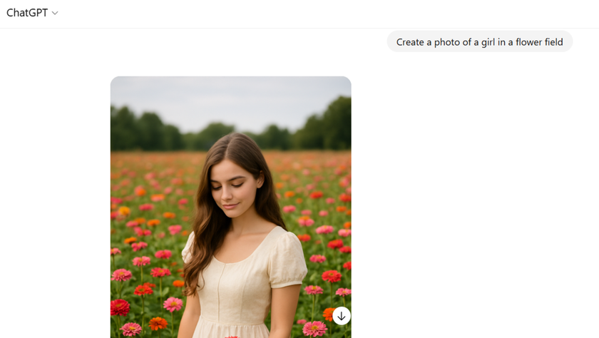 The result of creating a photo in the GPT chat | Skylum Blog