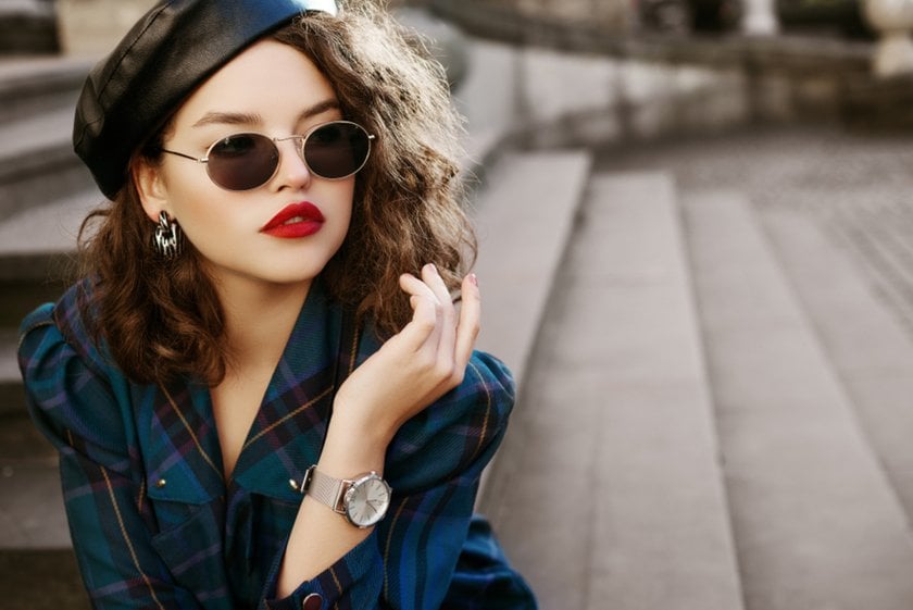 Portrait of a girl with glasses on the street | Skylum Blog