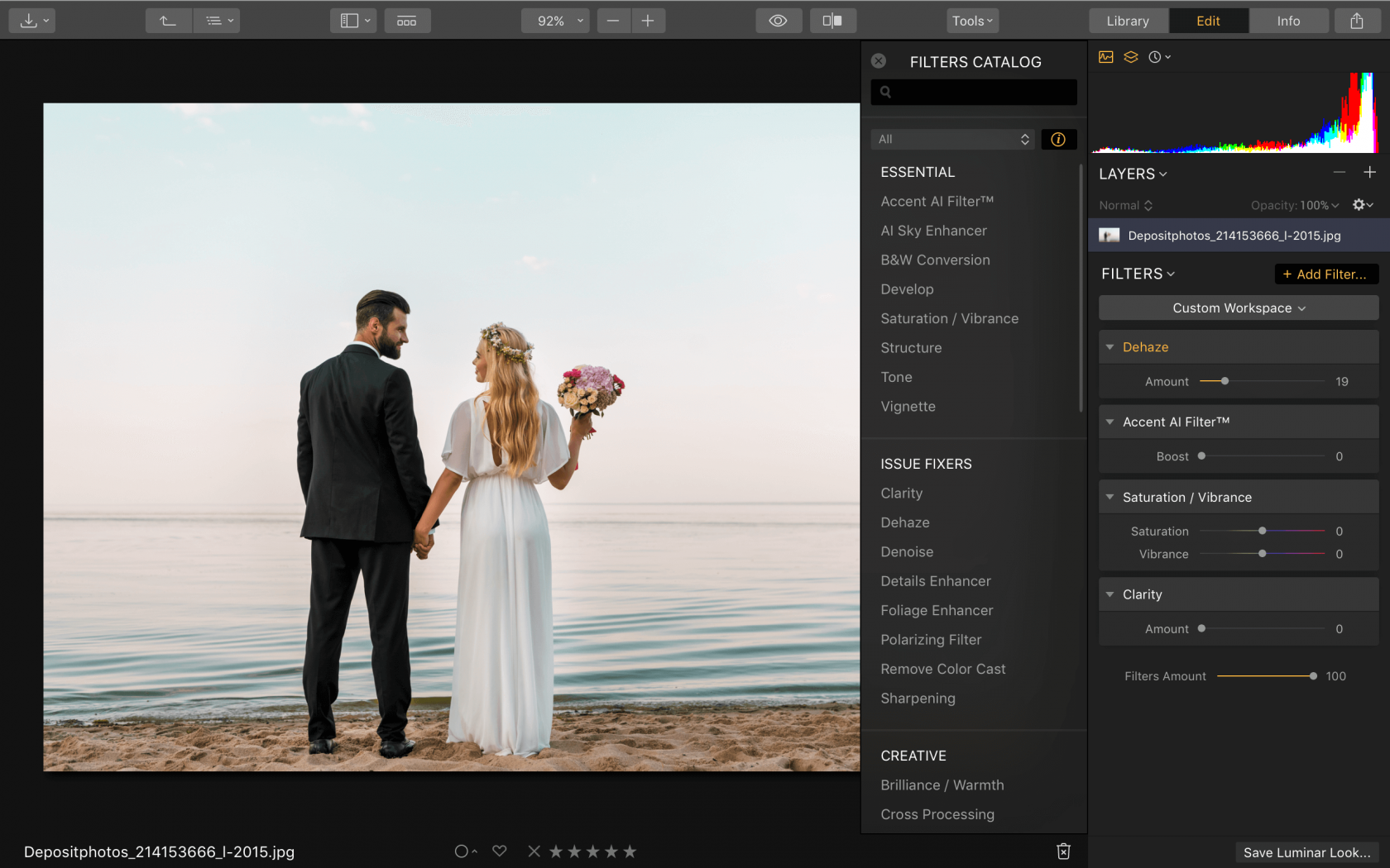 1. Organize, edit, and view all your weddings photos in one place