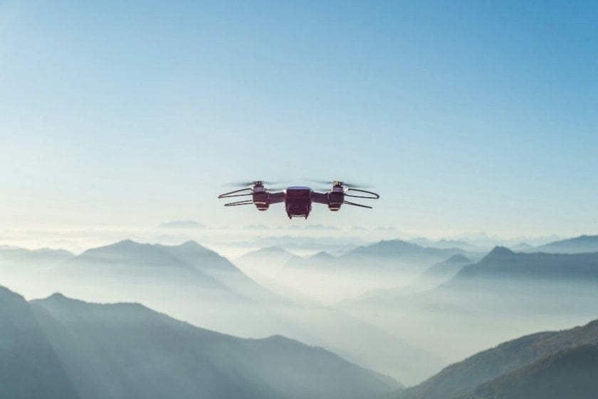Drone high in the air | Skylum Blog