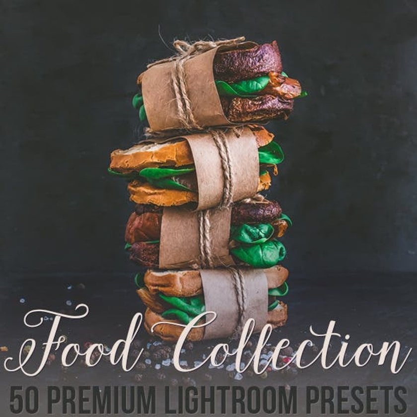 42. Food Collection Premium Lightroom Presets – $19