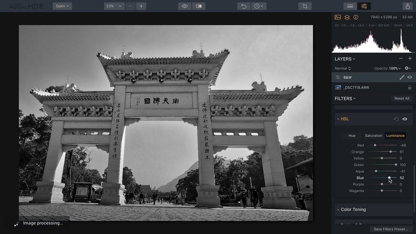 Creating Dynamic Black & White Photos with Aurora HDR 2018 Image3
