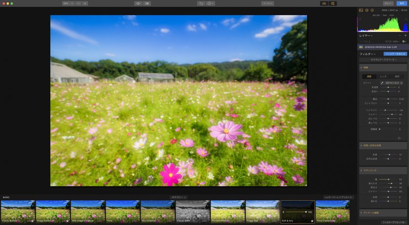 Luminar初心者にオススメしたい、プリセット機能を使った写真編集方法 Image7