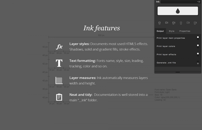 Ink (Windows / Mac) - free photoshop plugin