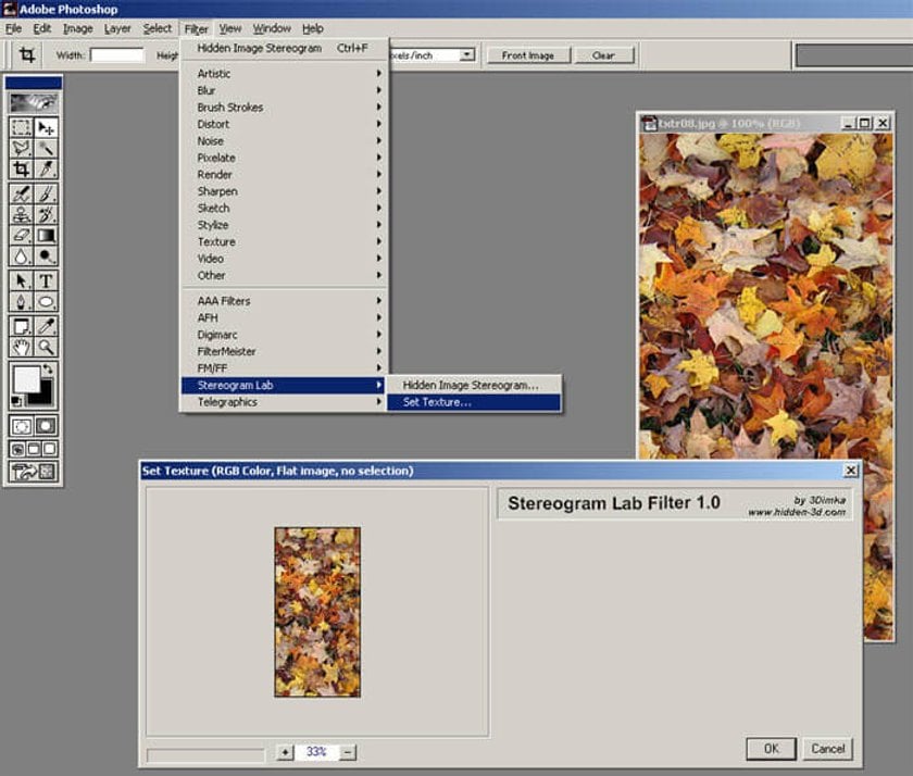 Stereogram Lab Filter (Windows) - photoshop plugin freeware