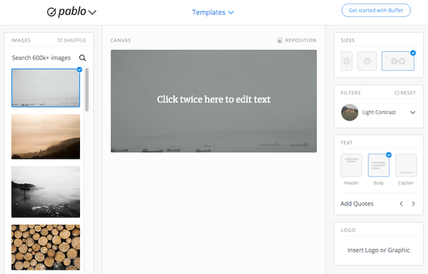 Pablo by Buffer - similar to canva