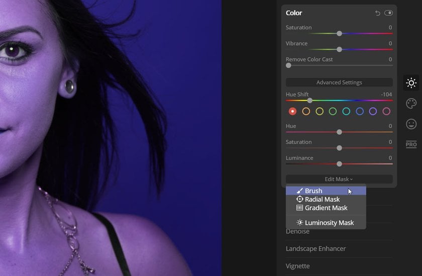 How to use Luminar to quickly change the background color of a photo(4)