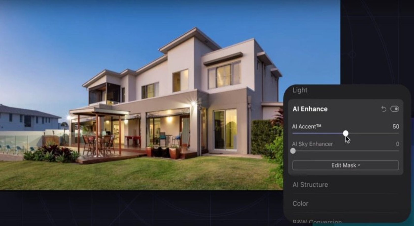 Real estate photo editing