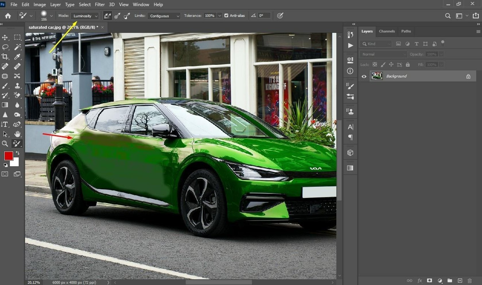 How to use color replacement tool tutorial 2024 Skylum How