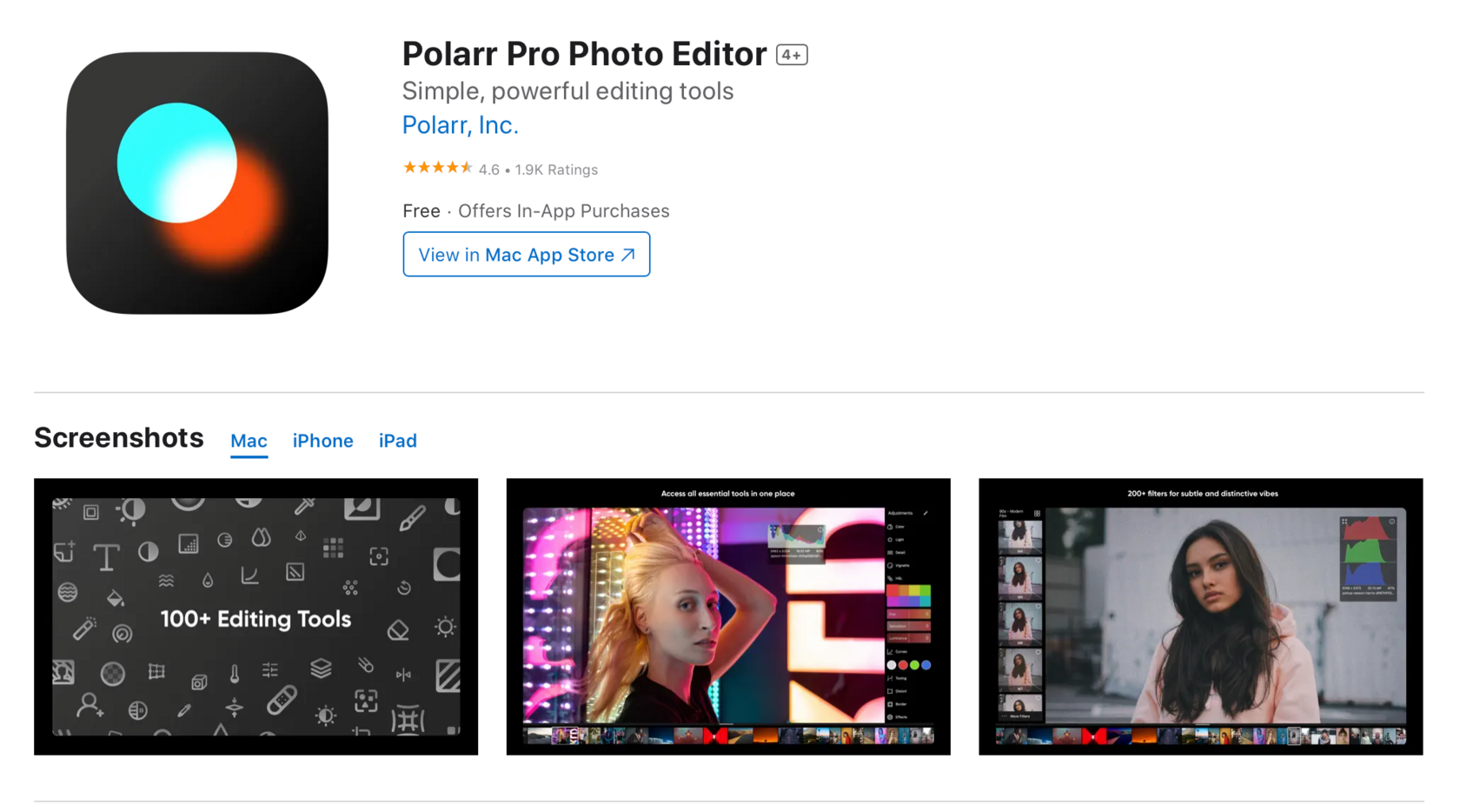 Polarr Pro Photo Editor for Windows