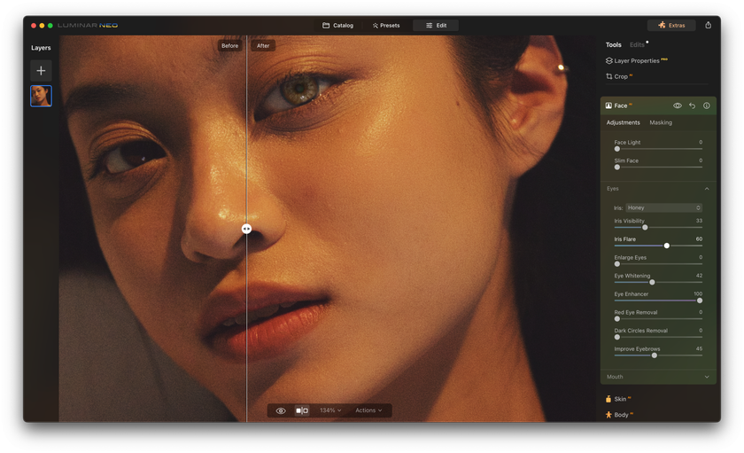 How To Do Portrait Retouching With Luminar NEO I Skylum Blog  | Skylum Blog(3)