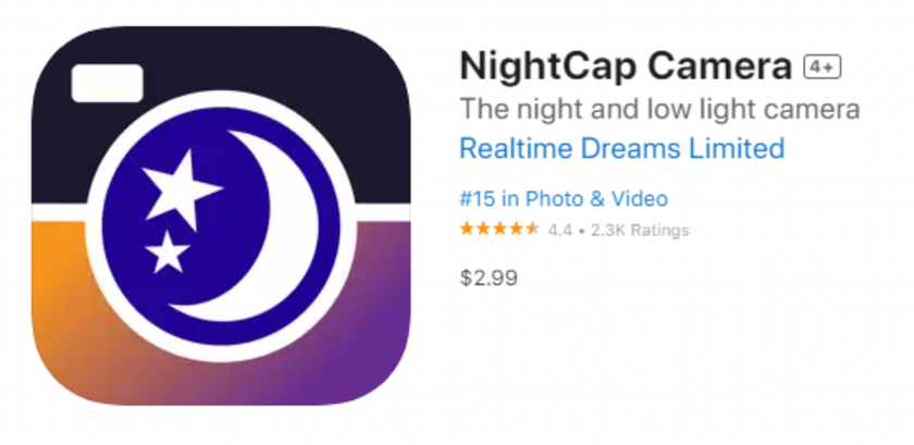 App para fotografiar el cielo nocturno con iPhone