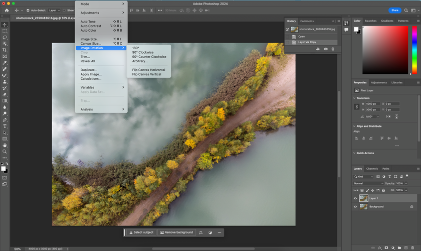 How to Flip a Layer in Photoshop Image6